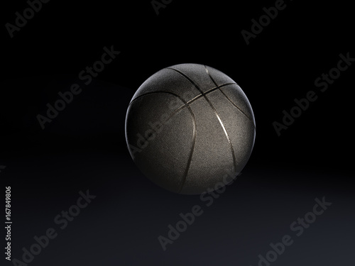 Metalic Basketball close-up on studio background © Martin Piechotta