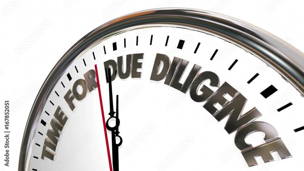 Time for Due Diligence Clock 3d Animation Time for Due Diligence Clock 3d Animation