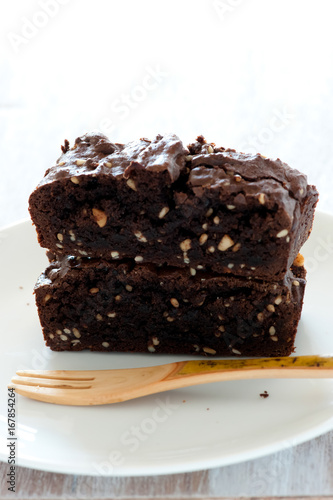 fresh baked delicious brownies