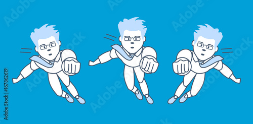 Success business hero. Success at work, planning, achievement, project management.