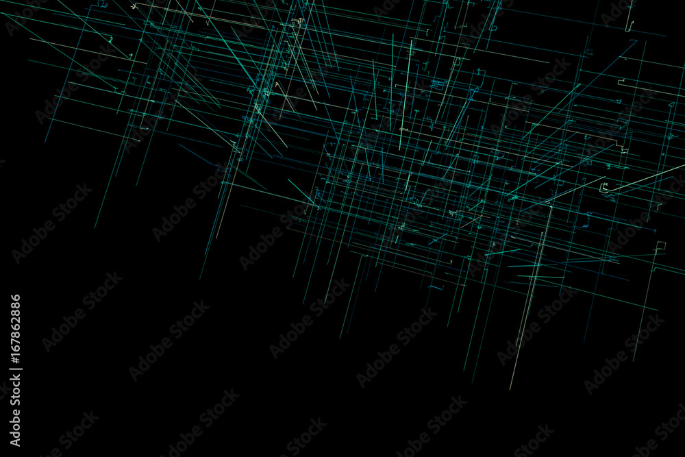 Obraz premium illustration abstract space with lines