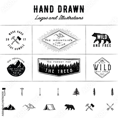 Rustic Logos and Illustrations
