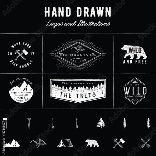 Rustic Logos and Illustrations
