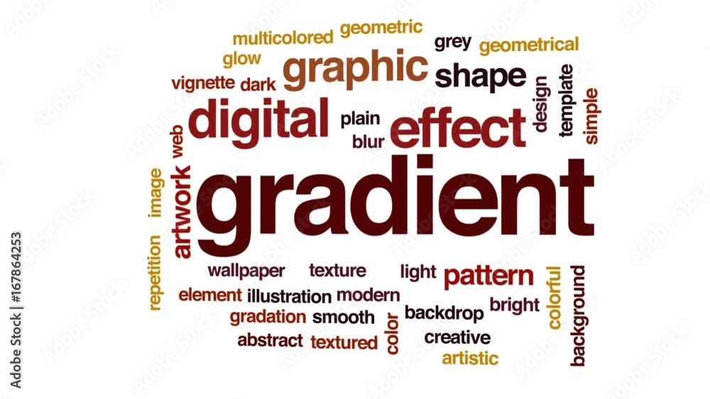 Gradient animated word cloud, text design animation. Gradient animated word cloud, text design animation.