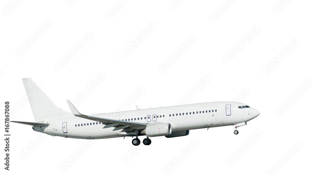 Airplane Take Off or Landing above Runway with Motion Blur Effect. Airplane Take Off or Landing above Runway with Motion Blur Effect.