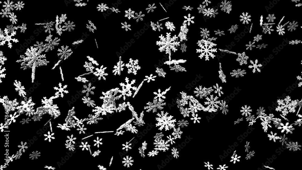 Snow Crystals On Black Background.
Loop able 3DCG render Animation. Snow Crystals On Black Background.
Loop able 3DCG render Animation.