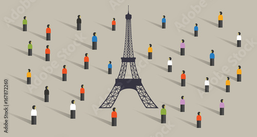 Paris agreement climate accord global partnership from many country