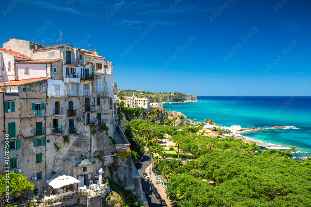 Tropea town and beach - Calabria, Italy, Europe.