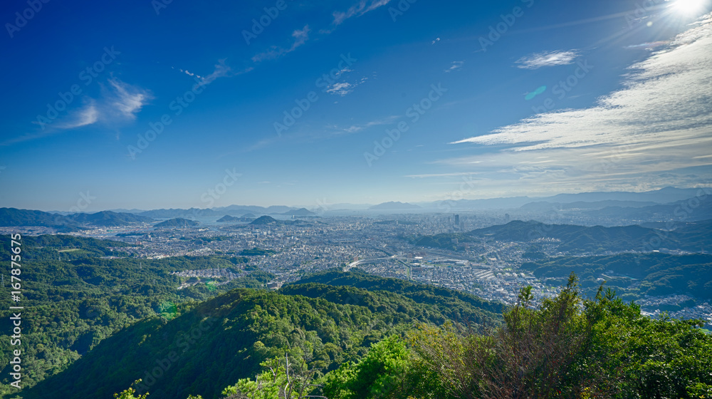 Naklejka premium 山頂