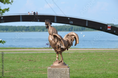 Coq statue DER