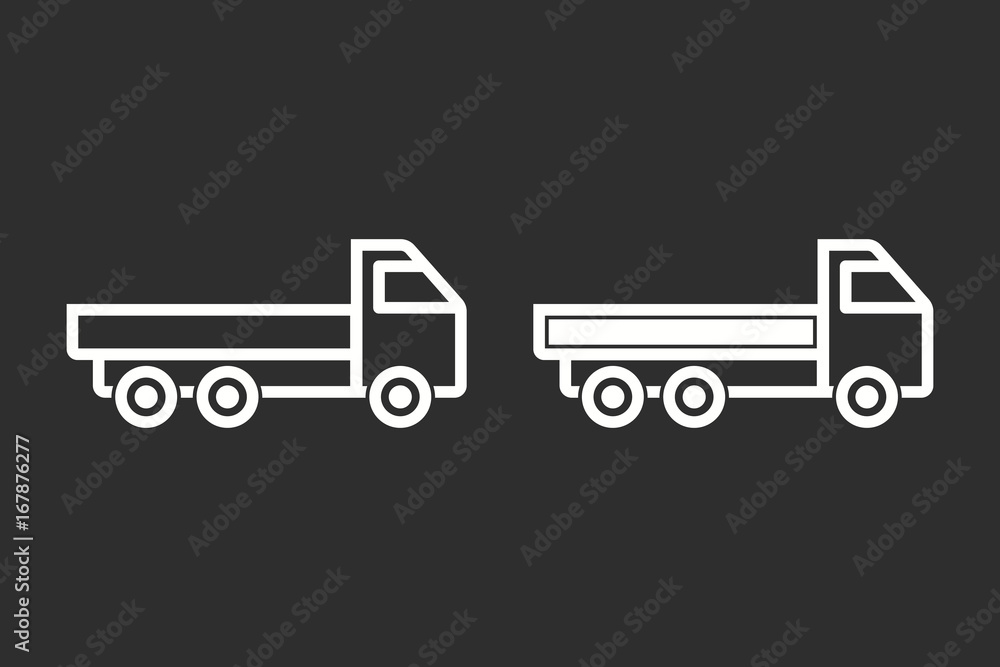 Truck - vector icon. Truck - vector icon.