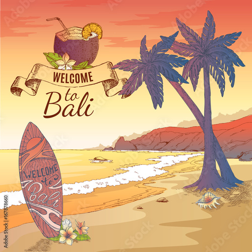 Welcome To Bali Background