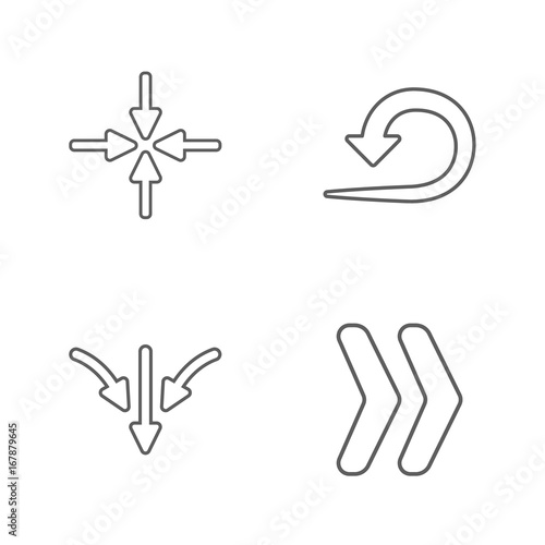 flat modern arrows