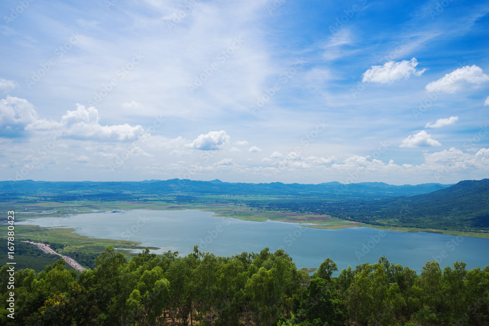 Lam Takong reservoir dam, Nakhon Ratchasima, Thailand