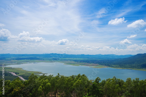 Lam Takong reservoir dam, Nakhon Ratchasima, Thailand