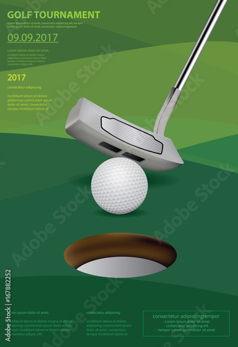 Poster Golf Vector Illustration
