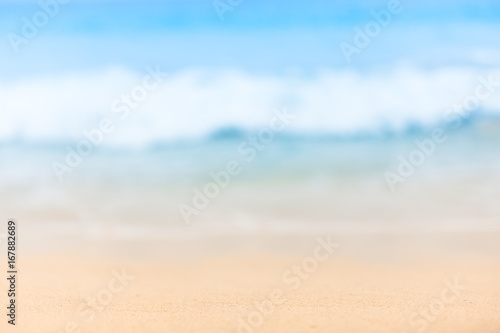 Blurred beach background. 