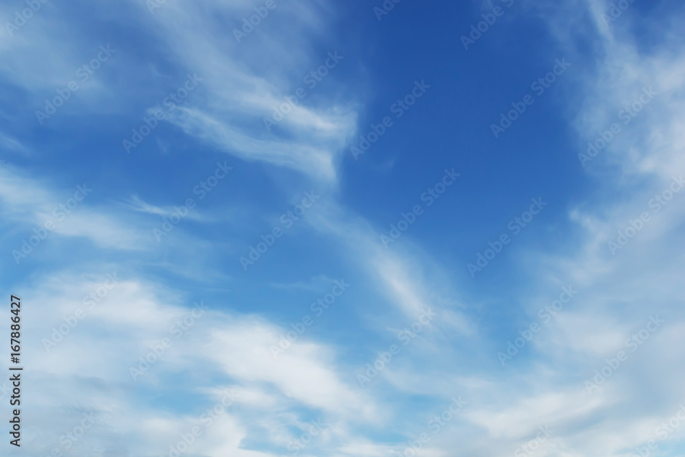 Soft white clouds against blue sky background and empty space for your design Soft white clouds against blue sky background and empty space for your design