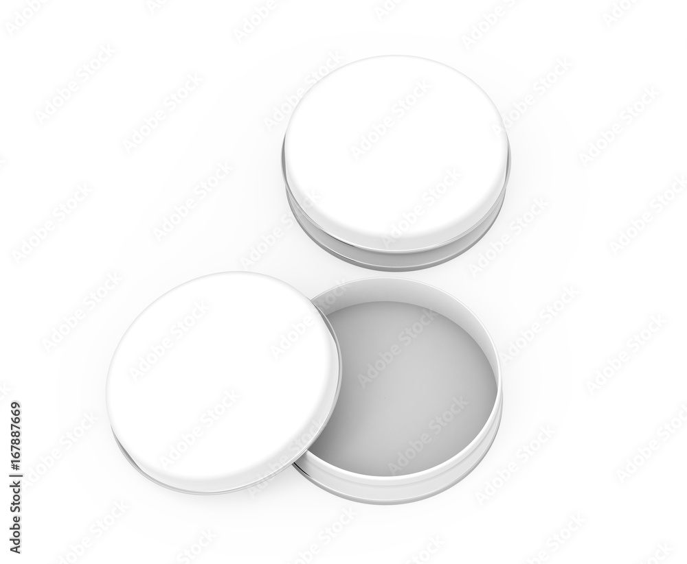 Short metal tin mockup Short metal tin mockup