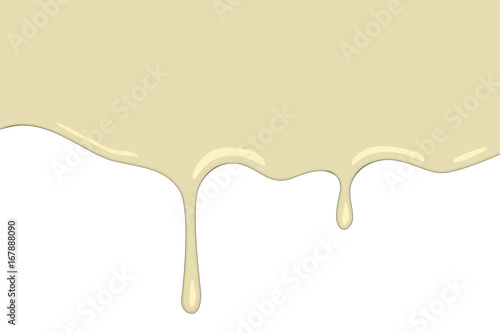 White glaze, vector sweet illustration