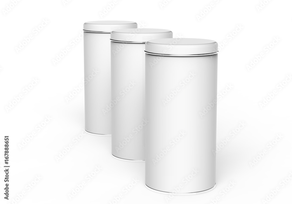 Tall metal tin mockup Tall metal tin mockup