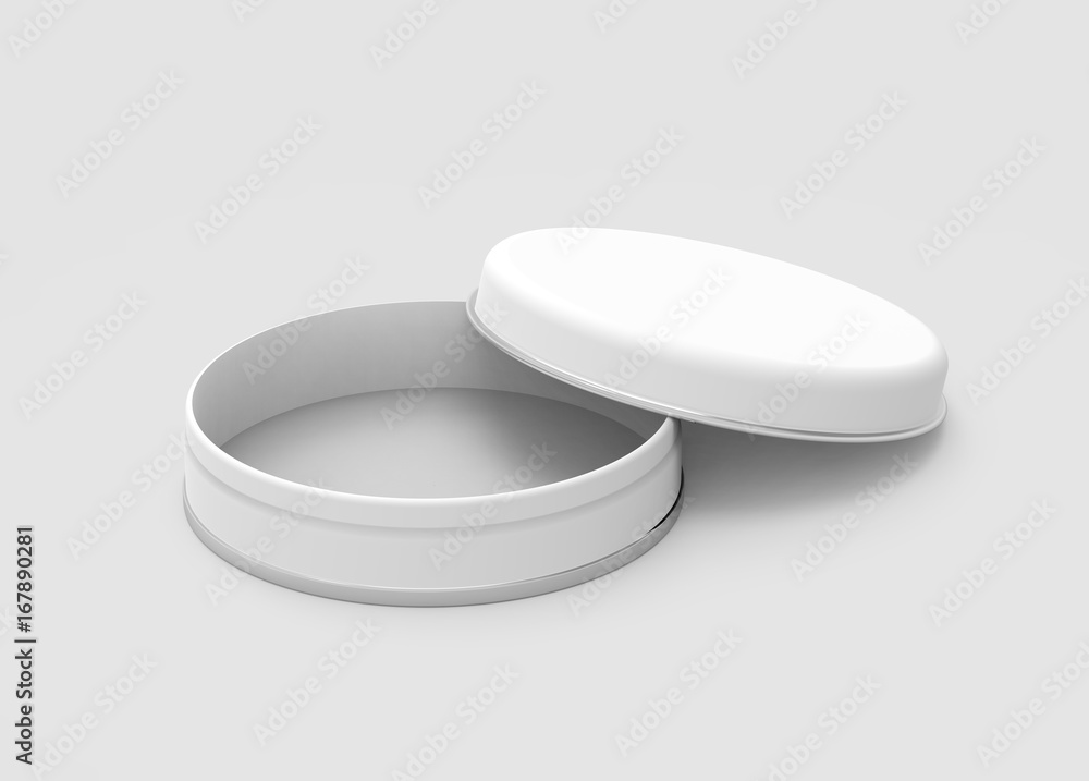 Short metal tin mockup Short metal tin mockup