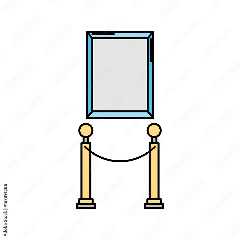 Museum tape isolated icon vector illustration design Museum tape isolated icon vector illustration design