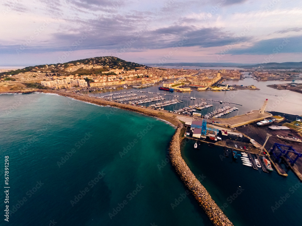 Aerial View Of Sete, France
