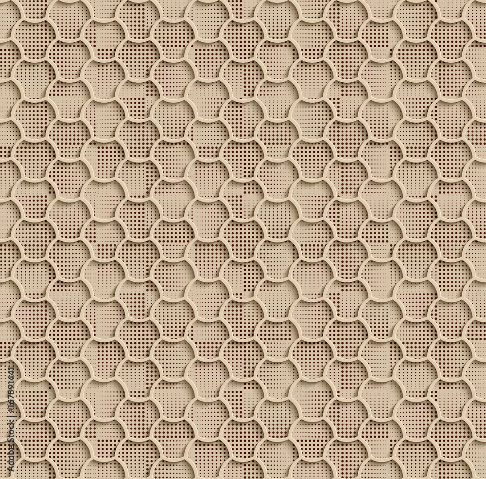 Beige Seamless Web Hexagon Pattern Beige Seamless Web Hexagon Pattern