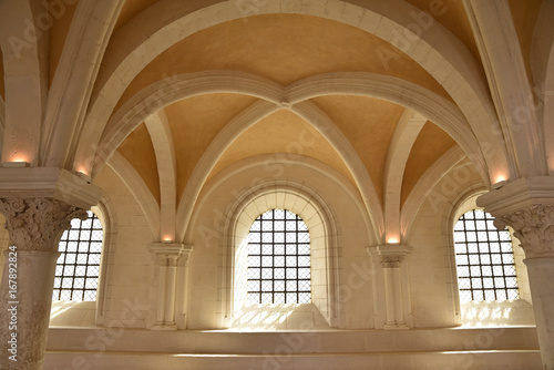 Salle capitulaire de l abbaye Saint-Germain    Auxerre en Bourgogne  France