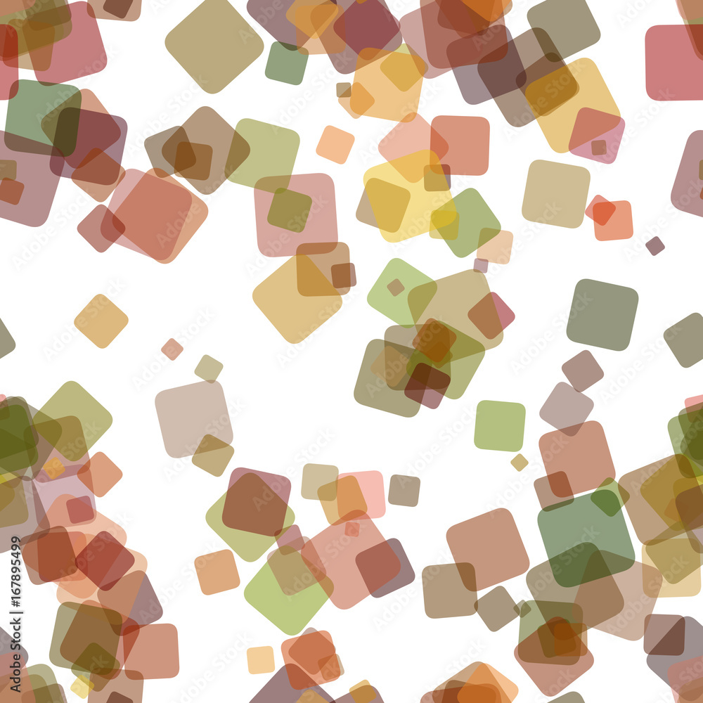 Seamless chaotic square pattern background - vector graphic design from random rotated squares with opacity effect Seamless chaotic square pattern background - vector graphic design from random rotated squares with opacity effect