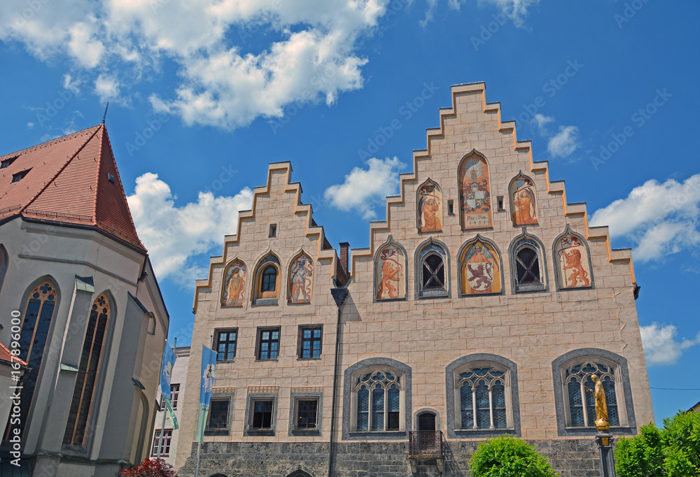 Wasserburg am Inn, Rathaus und Frauenkirche