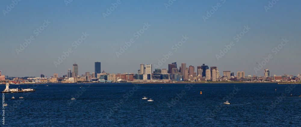 Skyline of Boston from the Sea
