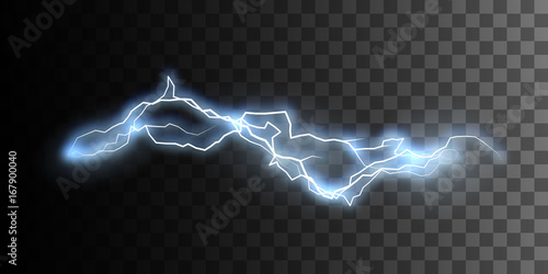 Thunderbolt or lightning visual effect for design