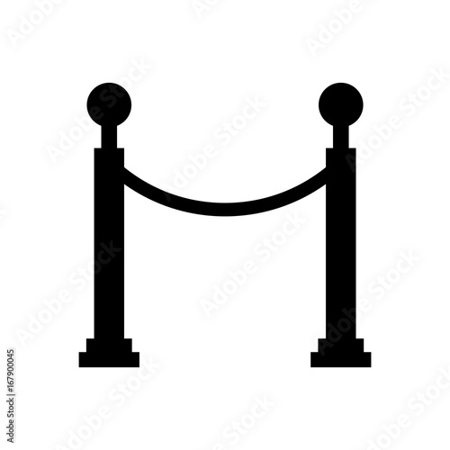 Museum tape isolated icon vector illustration design