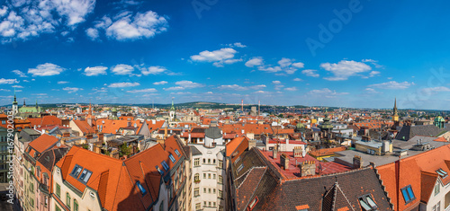 Panoramic view on Brno, Czech Republic