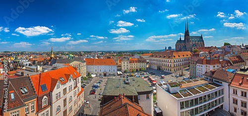 Panoramic view on Brno, Czech Republic photo