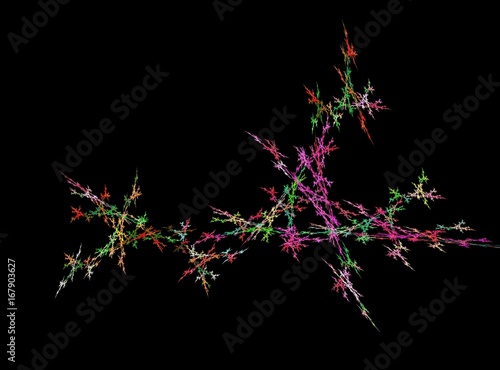 Colorful visualisation of mathematical fractal texture