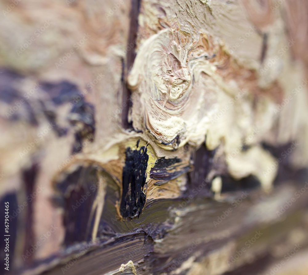 Abstract background of oil paint on canvas Abstract background of oil paint on canvas