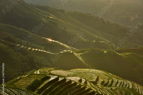 Rice terrace,Guilin China photo