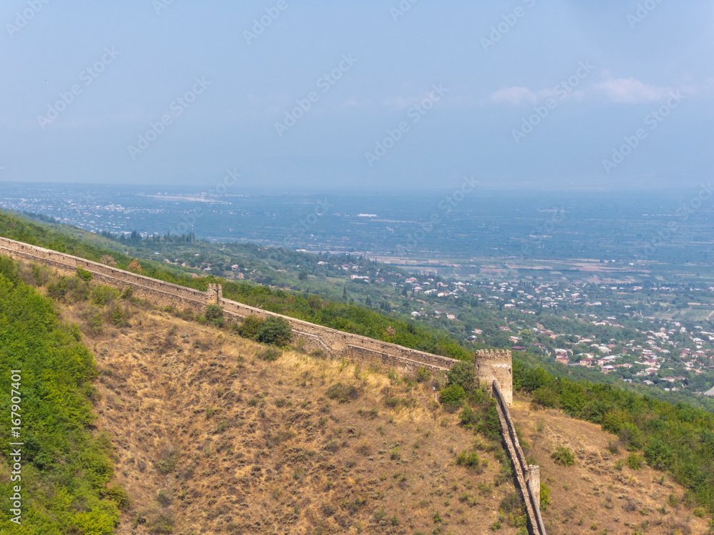 The walls of the ancient fortress. Sighnaghi