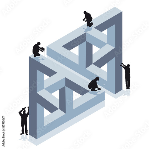 Phantasie Konstruktion planen illustration