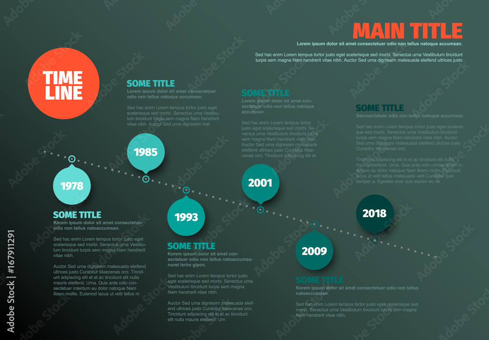 Simple timeline template Simple timeline template