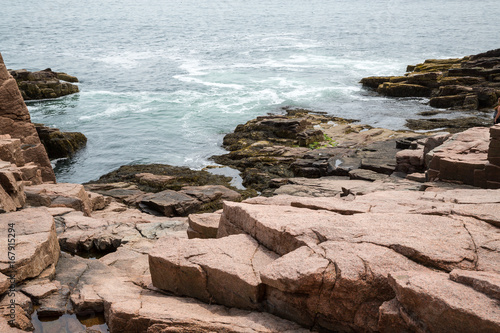 The rocks at Thunder Hole in Acadia National Park in Maine © Chris