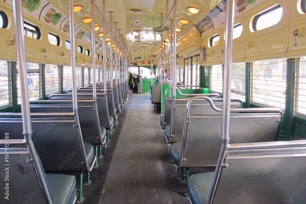 Obraz premium tramway's interior