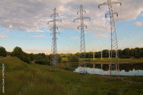electricity towers