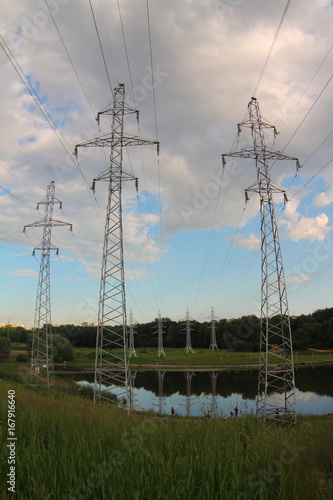 electricity towers