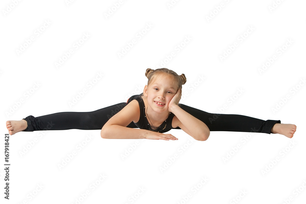 beautiful woman doing yoguna white background beautiful woman doing yoguna white background
