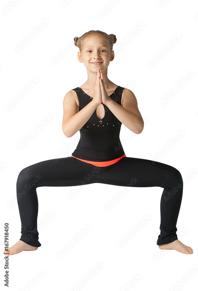 beautiful woman doing yoguna white background beautiful woman doing yoguna white background