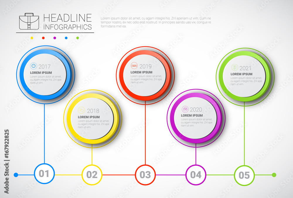 Headline Infographic Design Business Data Graphic Collection Presentation Copy Space Vector Illustration Headline Infographic Design Business Data Graphic Collection Presentation Copy Space Vector Illustration